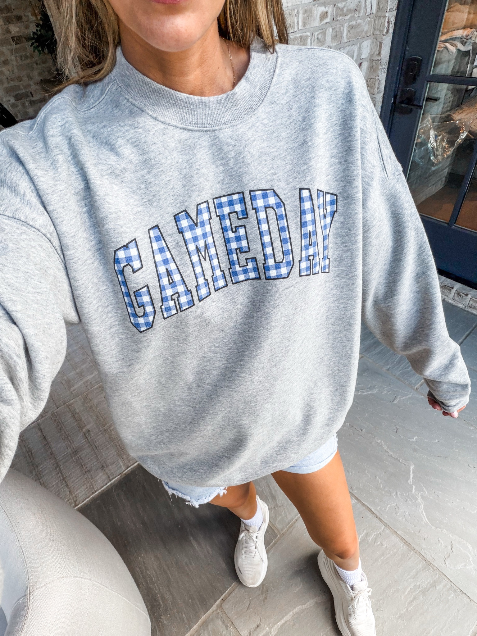 GAMEDAY gingham🩶💙

#LTKdayinmylife #LTKgrwm #LTKSeasonal