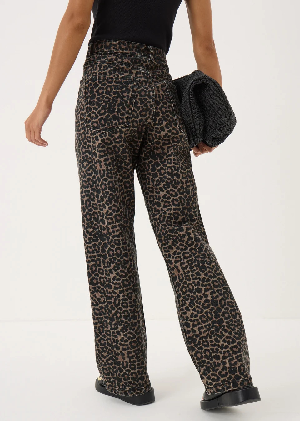 Brown Animal Straight Leg Jeans | Matalan (UK)