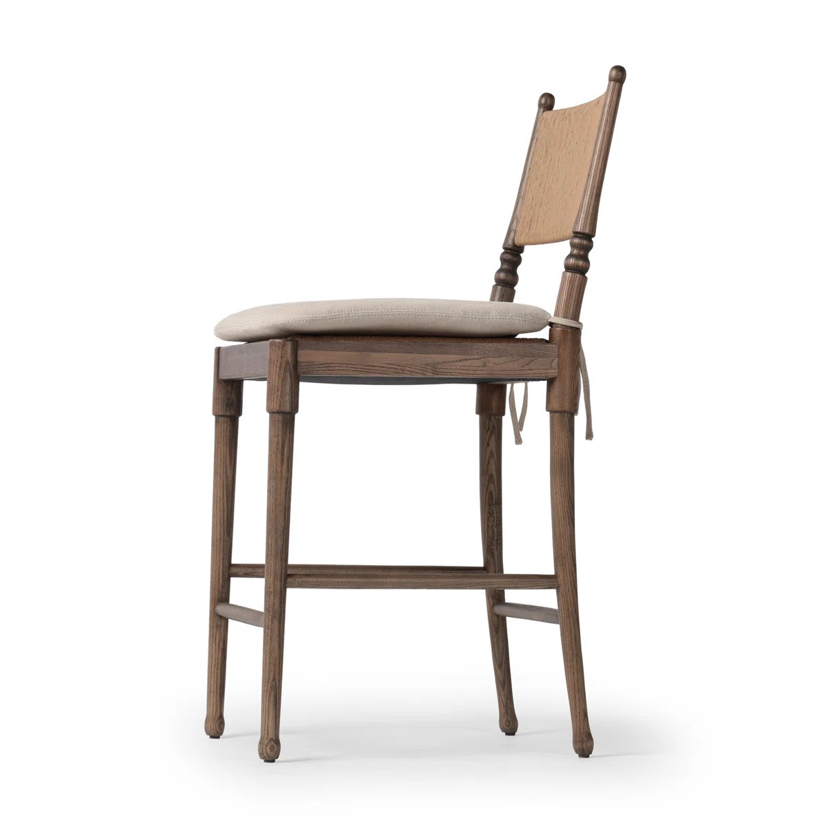 Amber Lewis x Four Hands Fayth Stool with Cushion & Reviews | Perigold | Perigold