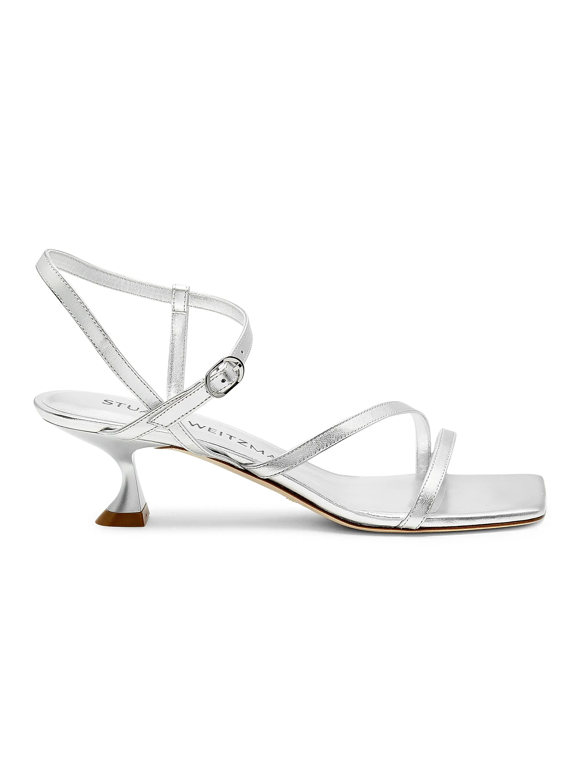 Oasis 50MM Metallic Leather Sandals | Saks Fifth Avenue