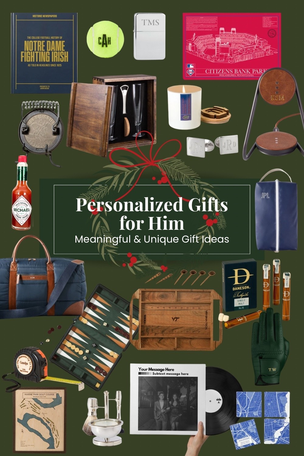 Personalized gifts he’ll treasure forever — from heirloom backgammon sets and silver shaving kits to custom stadium candles, sports artwork, travel essentials, golf accessories, barware, and office accessories. These elevated picks make it easy to give something meaningful to husbands, boyfriends, dads, or any man who appreciates thoughtful detail.

Whether it’s a sleek travel bag monogrammed just for him, a timeless bar set for entertaining, or a keepsake he’ll display proudly in his office, these gifts blend practicality with personalization. Perfect for birthdays, anniversaries, Christmas, or just because, each item is designed to make everyday moments feel special.

#PersonalizedGiftsForHim #GiftsForHim #CustomGifts #MensGiftIdeas #HeirloomGifts #TravelAccessories #GolfAccessories #BarAccessories #OfficeAccessories #MensStyle #ThoughtfulGifts #HolidayGiftGuide #ChristmasGiftsForHim #LTKGiftGuide #UniqueGiftsForMen


#LTKGiftGuide #LTKHoliday #LTKMens