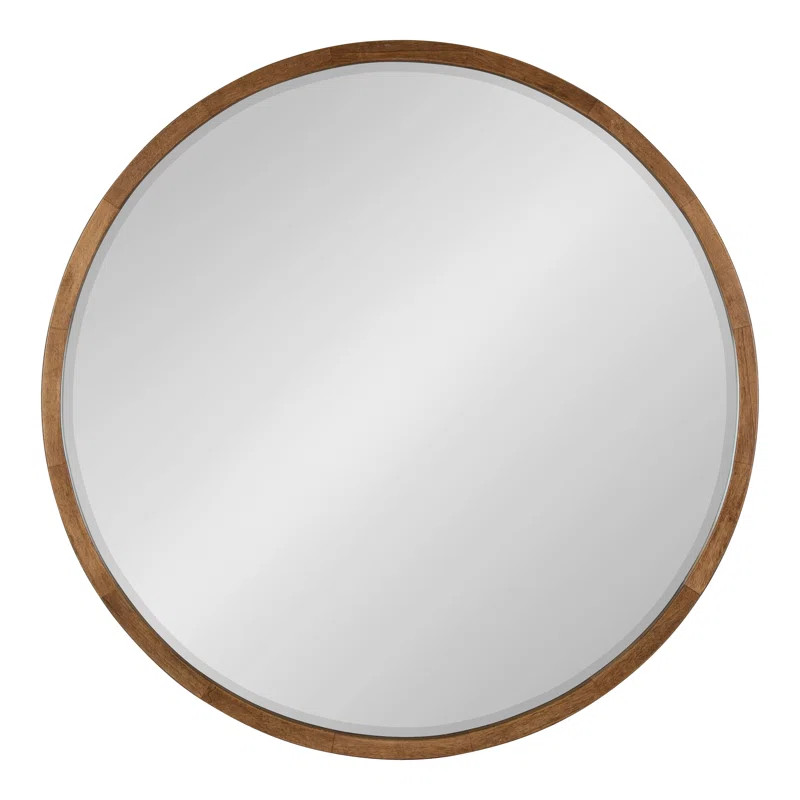 Glover Round Solid Wood Wall Mirror | Wayfair North America