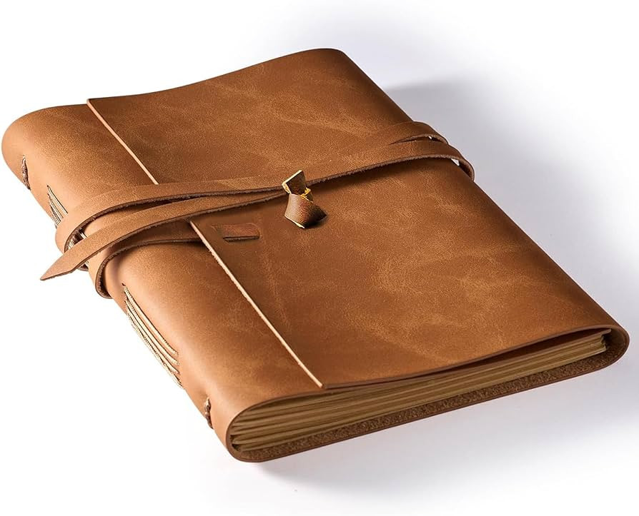 Leather Journal Notebook - Genuine Leather Journals for Writing 8x10 Inches, Large Size Vintage J... | Amazon (US)