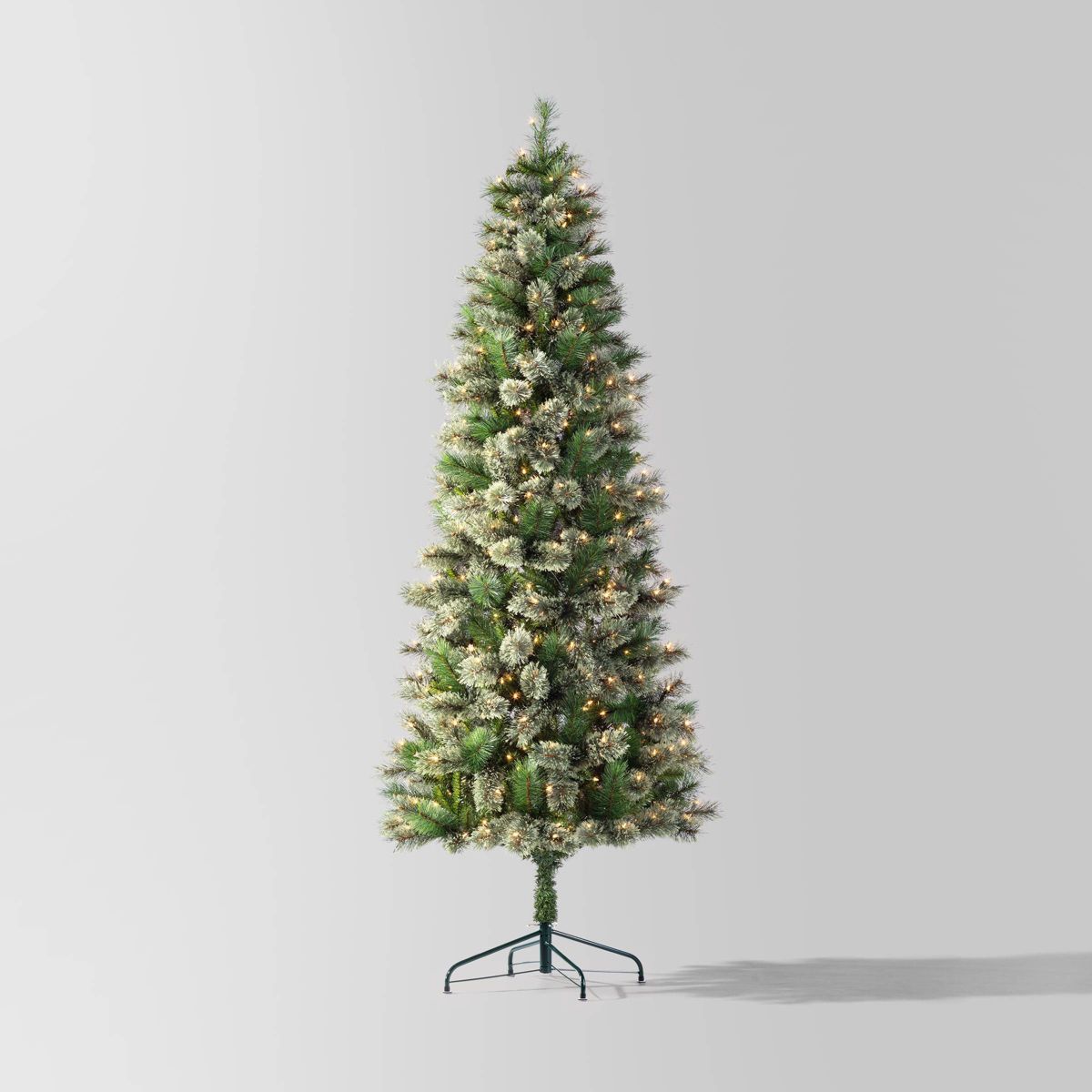 7.5' Pre-Lit Slim Virginia Pine Artificial Christmas Tree Clear Lights - Wondershop™ | Target