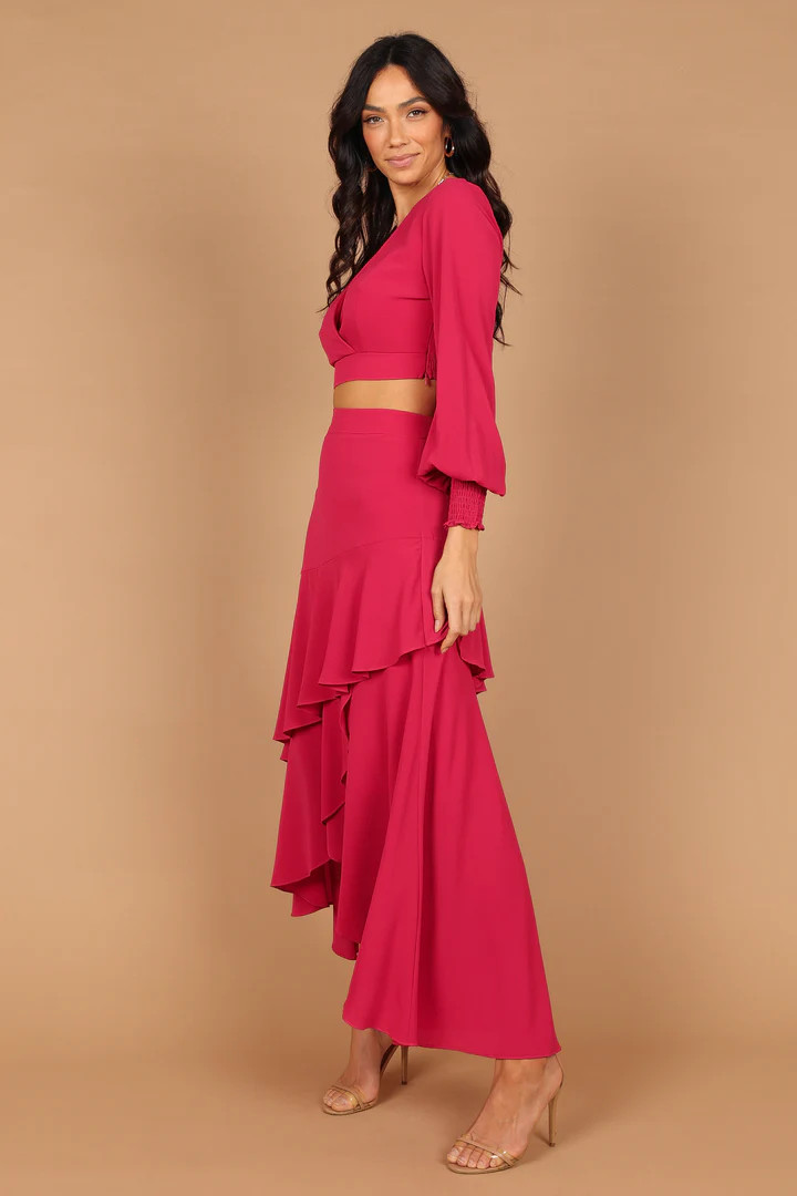 Eleanor Two Piece Skirt Set - Magenta | Petal & Pup (US)