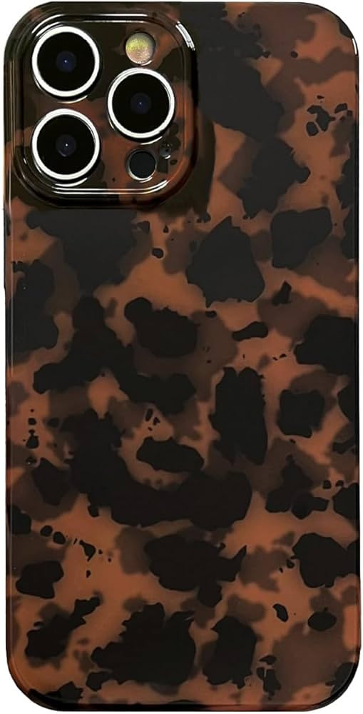 Tortoise Shell Phone Case Compatible for iPhone 14 Pro Retro Leopard Cheetah Print Chic Animal Pa... | Amazon (US)