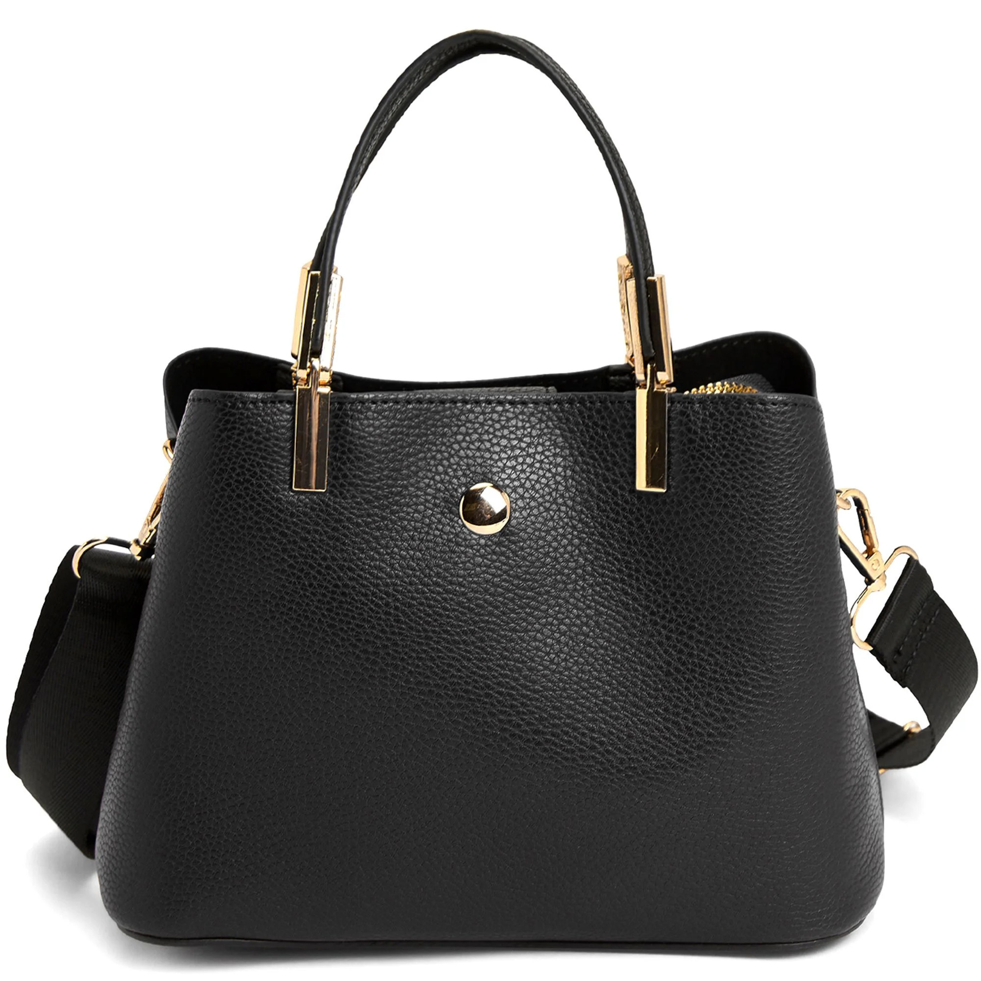 LIKE DREAMS Women's Everyday Vegan Leather Top Handle Detachable Long Strap Bucket Fashion Crossb... | Walmart (US)