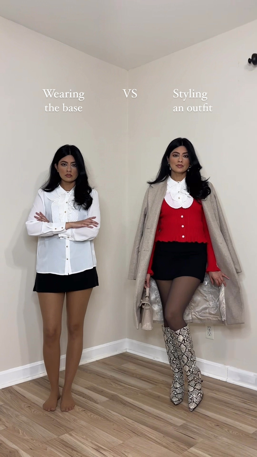 #winteroutfits #winterstyle #stylingtips #fashionhacks #falloutfit #autumnstyle #falltrends #autumnoutfit #howtostyle #simpleoutfit #miniskirt #cardigan #boots #layering #explore #whattowear how to style mini skirt for winter, styling cardigan for winter, how to layer for winter, winter fashion, cozy winter outfit, layering hacks, layering outfits for winter, styling outfits, outfit ideas, winter transitional outfit, outfit inspo, elevated outfit, chic winter outfit, date night outfit for winter, wearing vs styling


#LTKStyleTip #LTKShoeCrush #LTKPetite