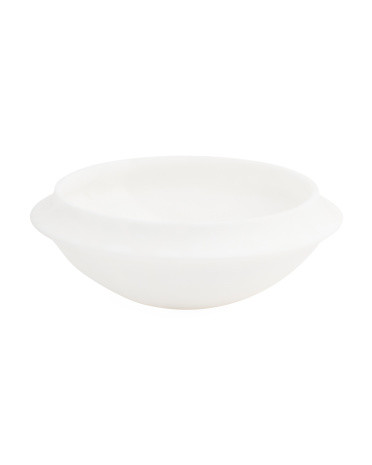 Made In Italy 4x11.5 Fine Alabaster Cove Edge Bowl | TJ Maxx