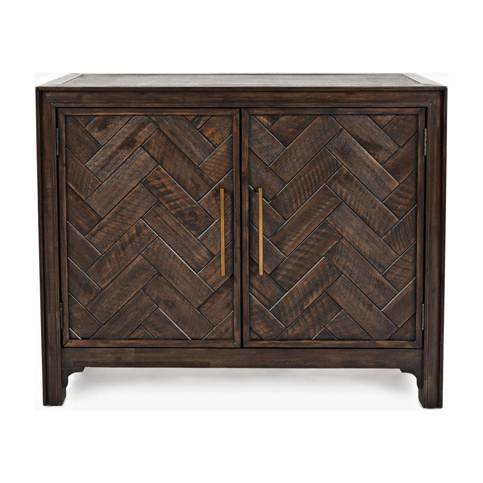 Jofran Gramercy Dark Chevron 2 Door Accent Cabinet | Walmart (US)