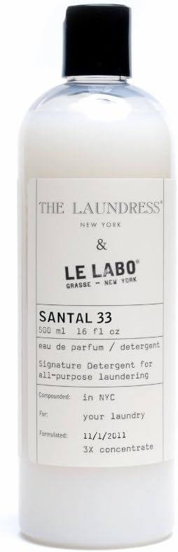 The Laundress - Signature Laundry Detergent, Le Labo, Santal 33 Fragrance, Allergen-Free, Non-Tox... | Amazon (US)