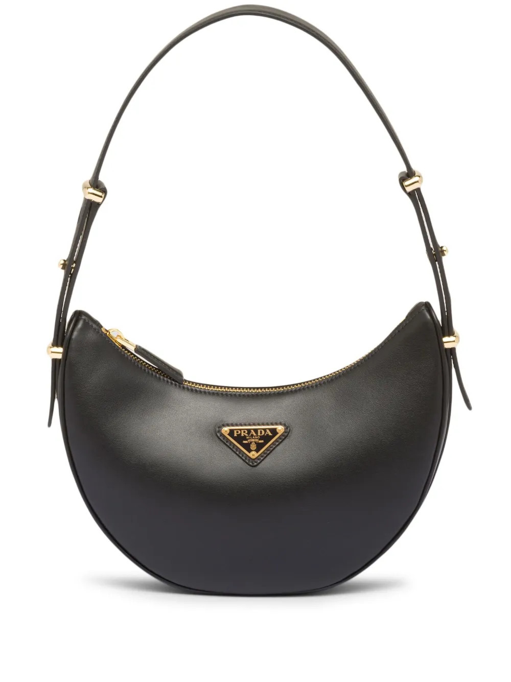 Prada logo-plaque Shoulder Bag - Farfetch | Farfetch Global