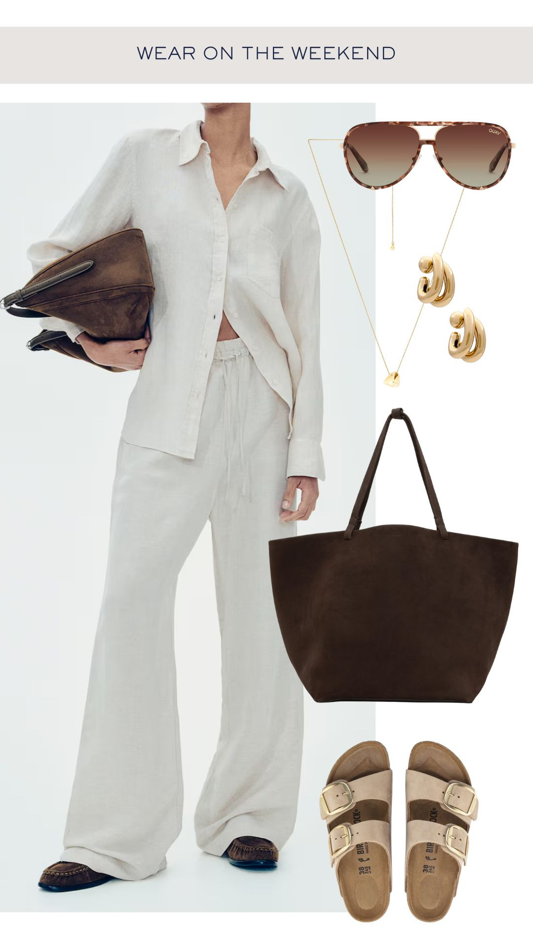 Easy, comfortable and chic summer linen outfit 

___

#linenoutfit #pullonpants #linenshirt #comfortableandchic #elevatedcasual #summeroutfit2025 

 