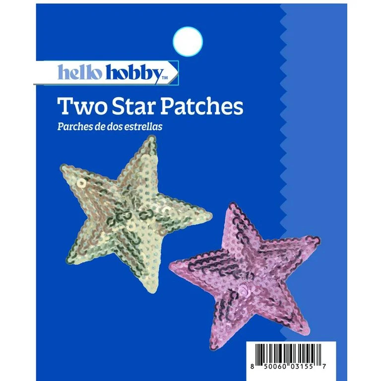 Hello Hobby Two Stars Patches | Walmart (US)
