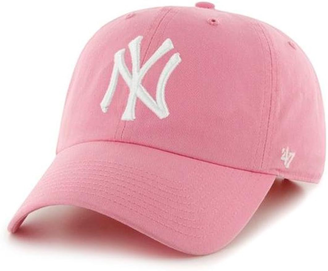 '47 MLB New York Yankees Women's Brand Clean Up Cap (Rose Pink, One Size) | Amazon (US)