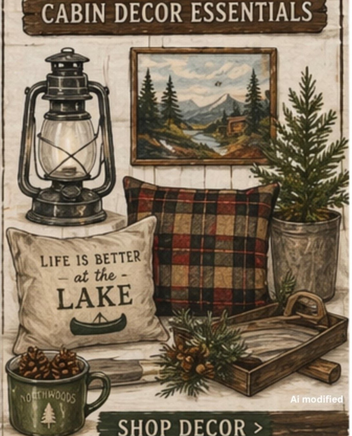 Cabin Decor Essentials | Rustic Lake House Decorating Ideas| Lodge Up North Cabin

#LTKHome #LTKmomlife #LTKTravel