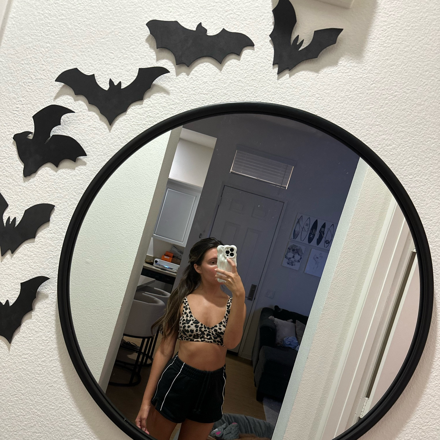 Halloween, Halloween decor, indoor, bats, bat, black, mirror, walkway, round mirror, entryway, 

#LTKSeasonal #LTKhome #LTKHalloween