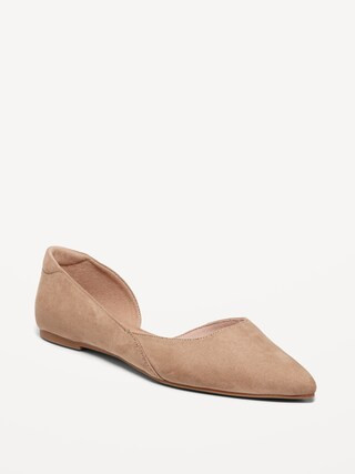 Faux-Leather D&amp;#39;Orsay Flats | Old Navy (US)