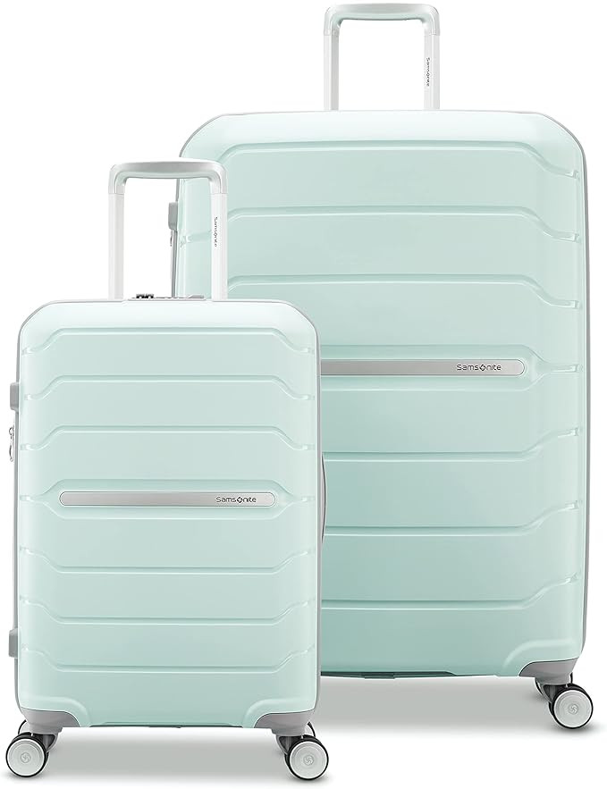 Samsonite Freeform Hardside Expandable Luggage, Mint Green, 2-Piece Set (21/28) | Amazon (US)