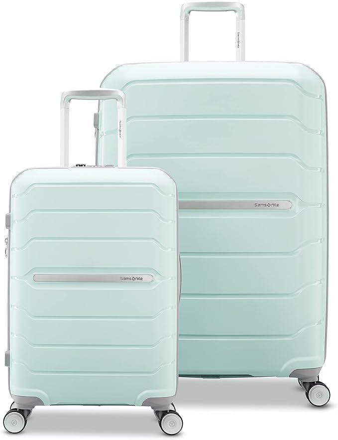 Samsonite Freeform Hardside Expandable Luggage, Mint Green, 2-Piece Set (21/28) | Amazon (US)