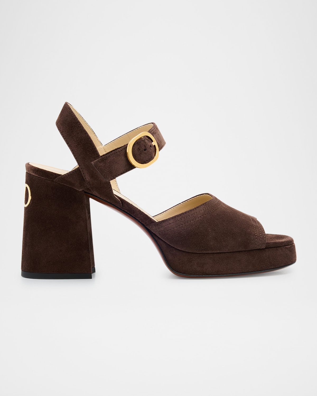 Fawcette VLogo Suede Platform Sandals | Neiman Marcus