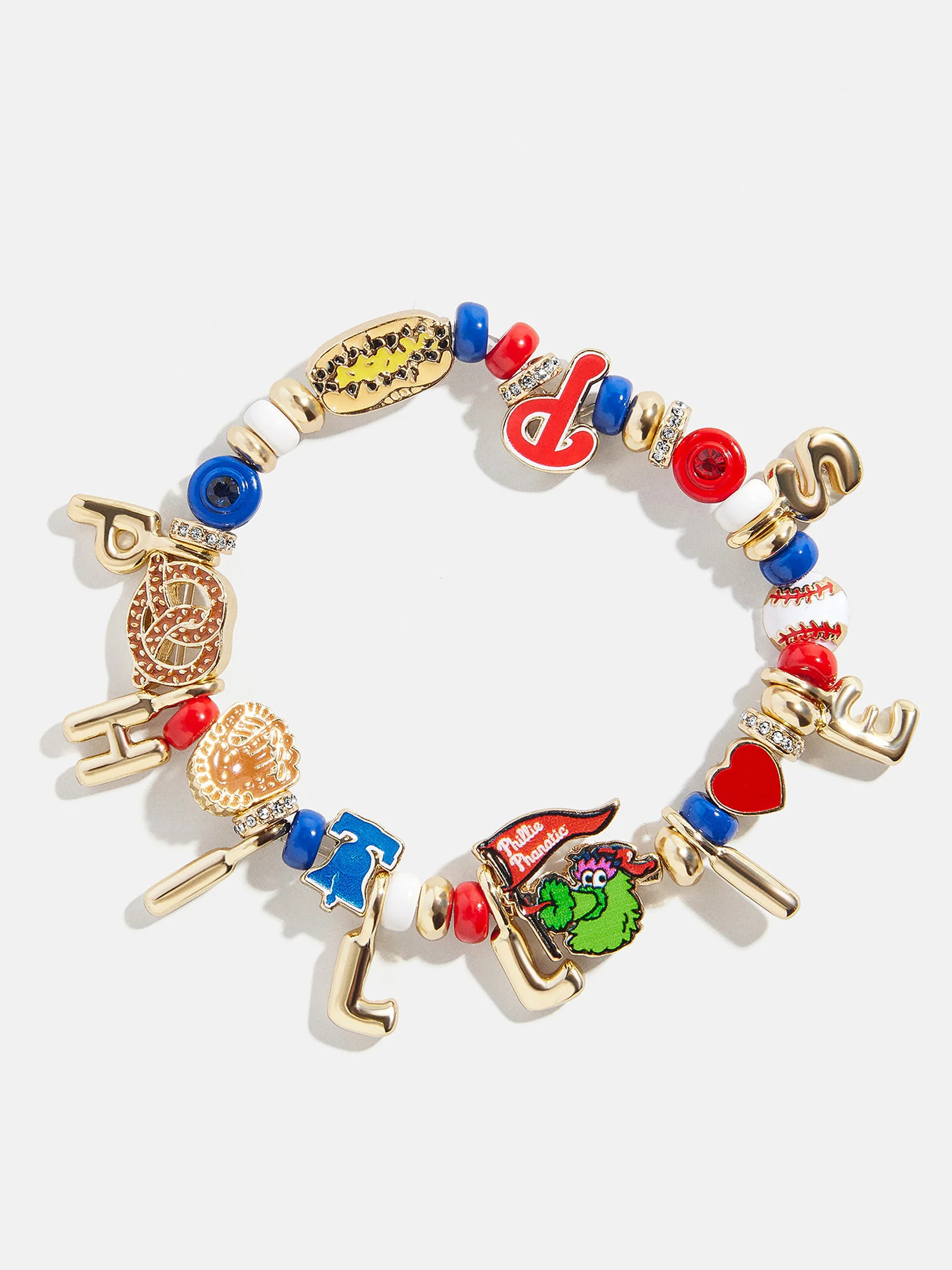 MLB Motif Beaded Bracelet - Philadelphia Phillies | BaubleBar