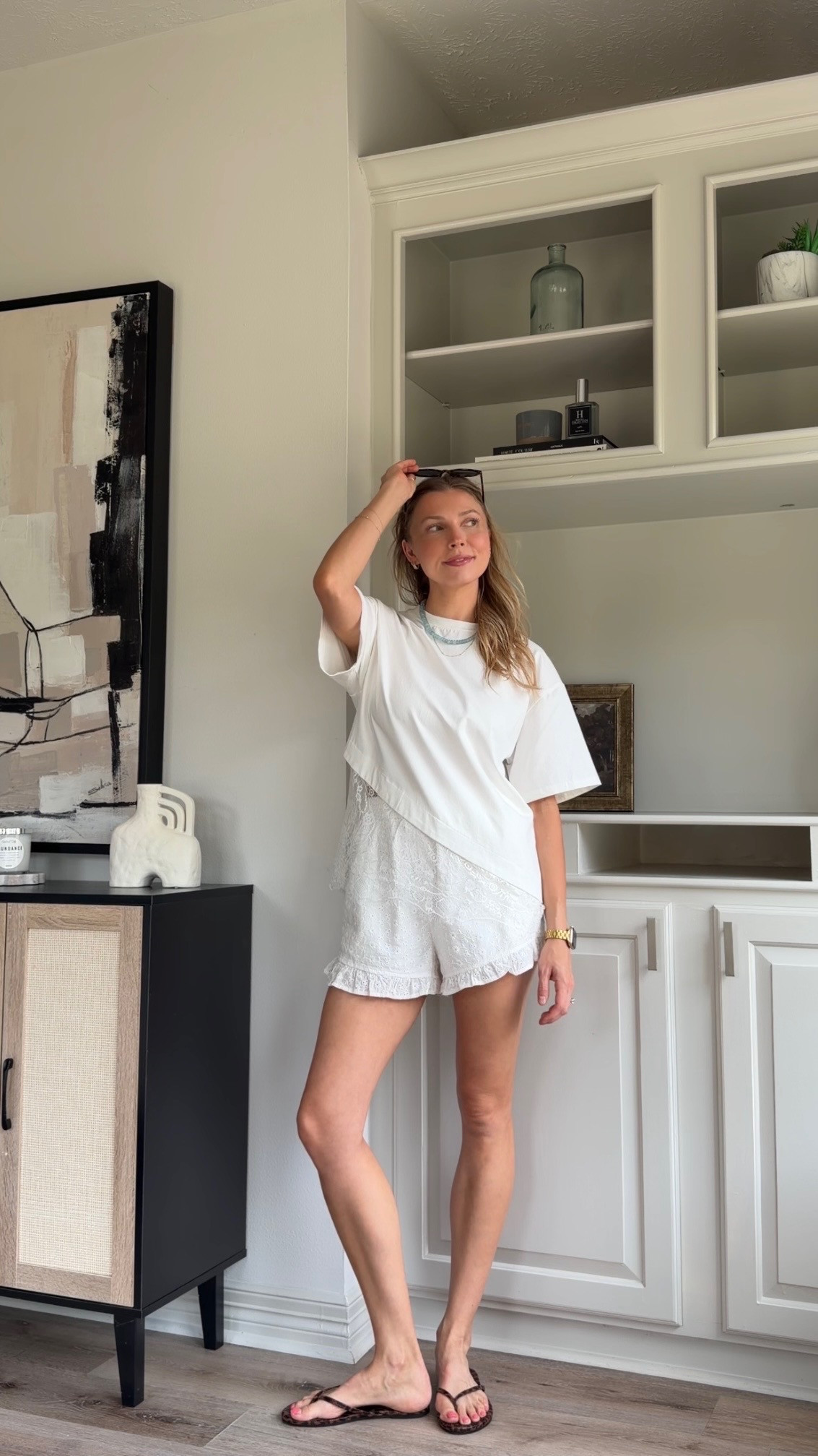 Summer capsule outfit | S in tee + S in shorts 

 #LTKootd #LTKmomlife