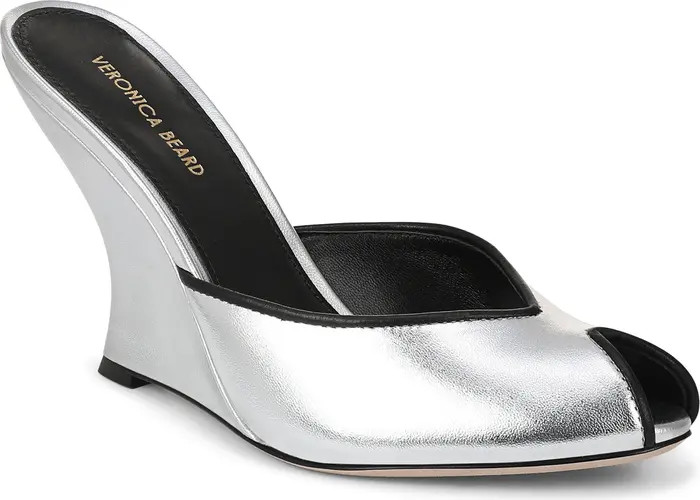 Veronica Beard Mirabel Peep Toe Wedge Sandal (Women) | Nordstrom | Nordstrom