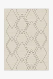 Diamond Dalia Beige Ivory Rug | Ruggable