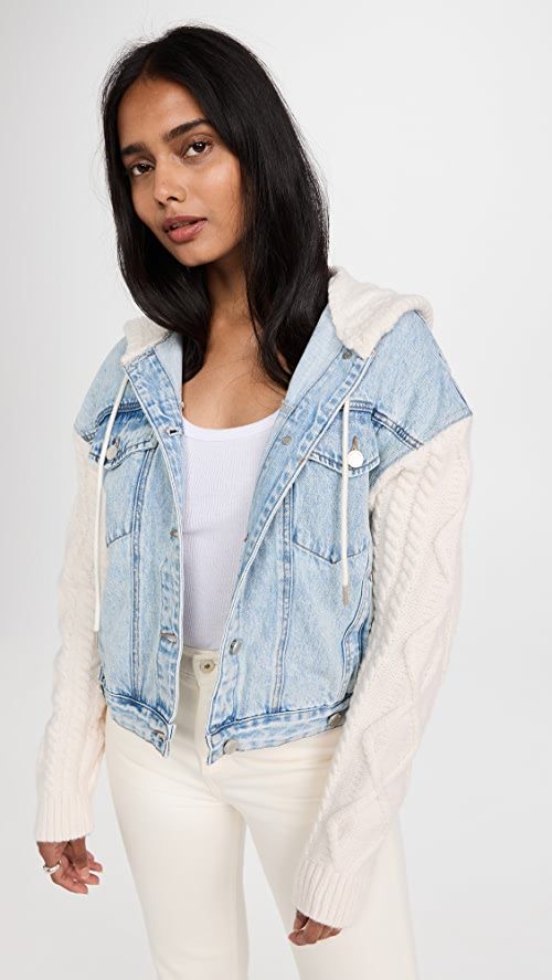 BLANKNYC Blooming Denim Sweater Jacket | SHOPBOP | Shopbop