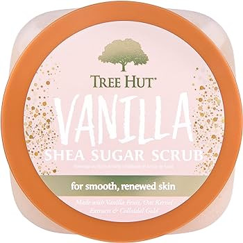 Tree Hut Vanilla Shea Sugar Exfoliating & Hydrating Body Scrub, 18 oz | Amazon (US)