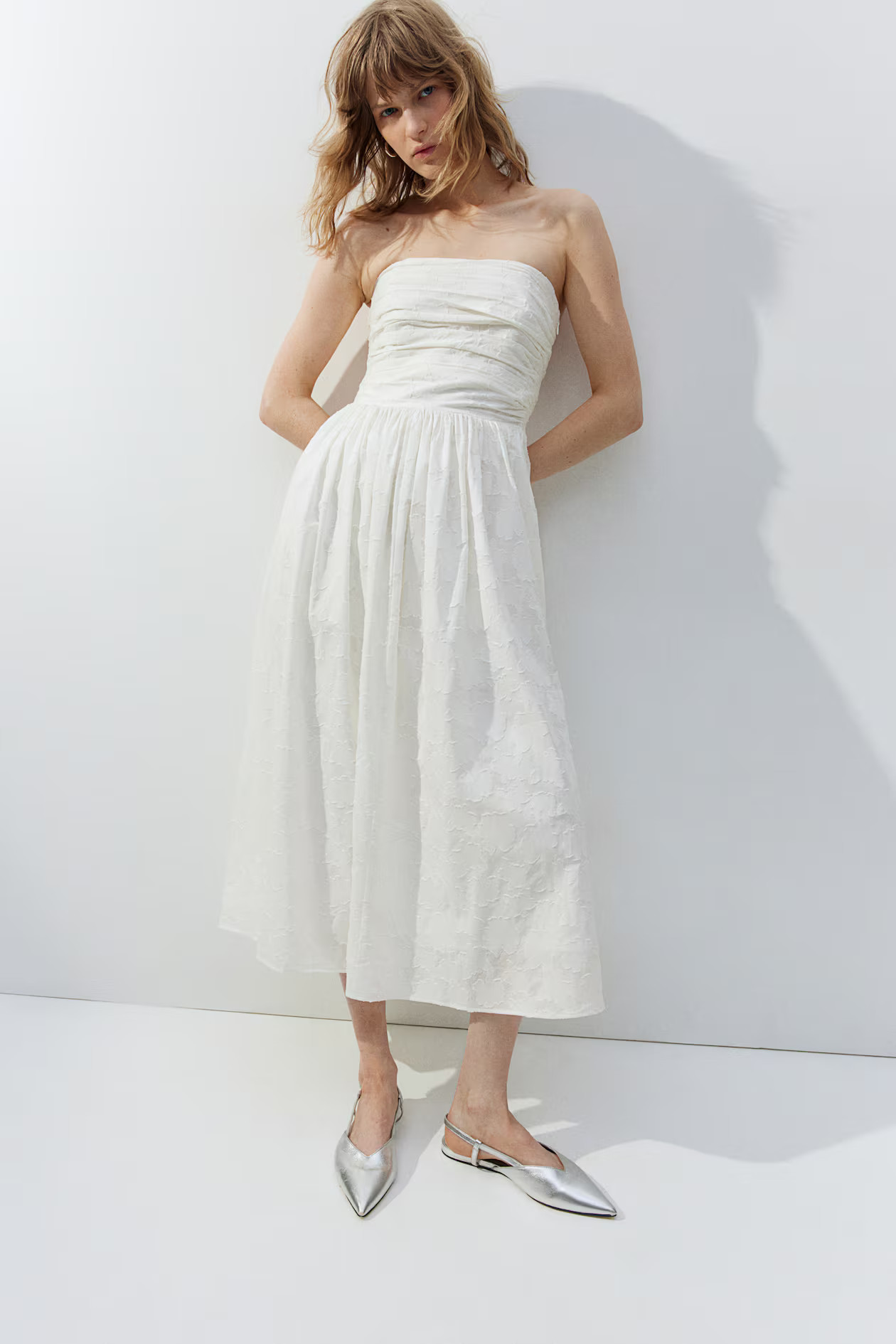 Vestido bandeau en tejido jacquard | H&M (FR, IT, ES, PT, BE)