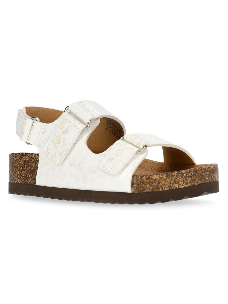 Wonder Nation Toddler Girls Footbed Sandals | Walmart (US)