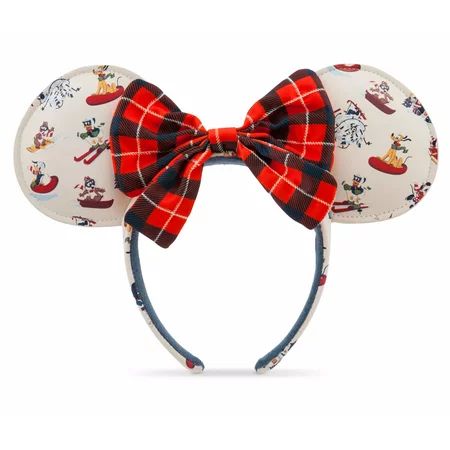 Disney Minnie Mouse Ear Holiday Headband with Bow Plaid New with Tag | Walmart (US)