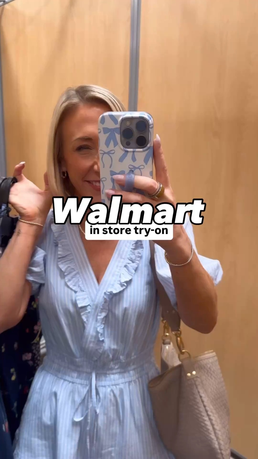 Walmart - in store try-on *Tiered Ruffle Mini Dress with Short Puff Sleeves - size XS. $32. 2 colors. 1. Pintuck Knee Length Skirt - size XS. $28. 2 colors. 2. Pointelle Mini Tee w/ Short Sleeves - size XS. $12. 6 colors. 3. Sleeveless Smocked Midi Dress - size XS. $24.98. 5 colors. 4. Sleeveless Pleated Mini Dress - size XS. $34. 2 colors. 5. Smocked Peplum Maxi Dress - size XS. $39. 2 colors. 6. Dreamy Soft Collection Notch Collar Top and Shorts Pajama Set - size XS. $16.98. Colors vary according to size availability.

#LTKSeasonal#LTKOver40 

 