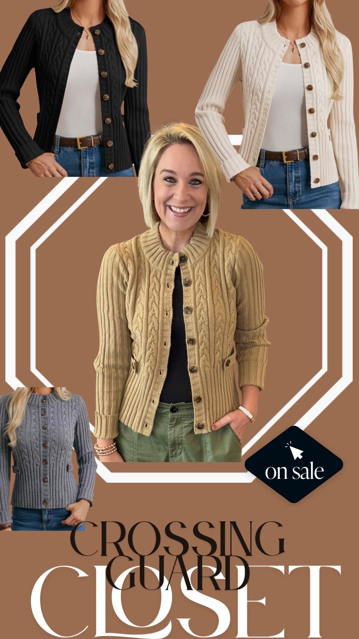 🎉Hands down one of my fav crewneck cardigans.  

Fits beautiful with the perfect amount of stretch. So many great colors as well and it’s on sale! 🔥

#LTKSeasonal #LTKOver40 #LTKFallSale