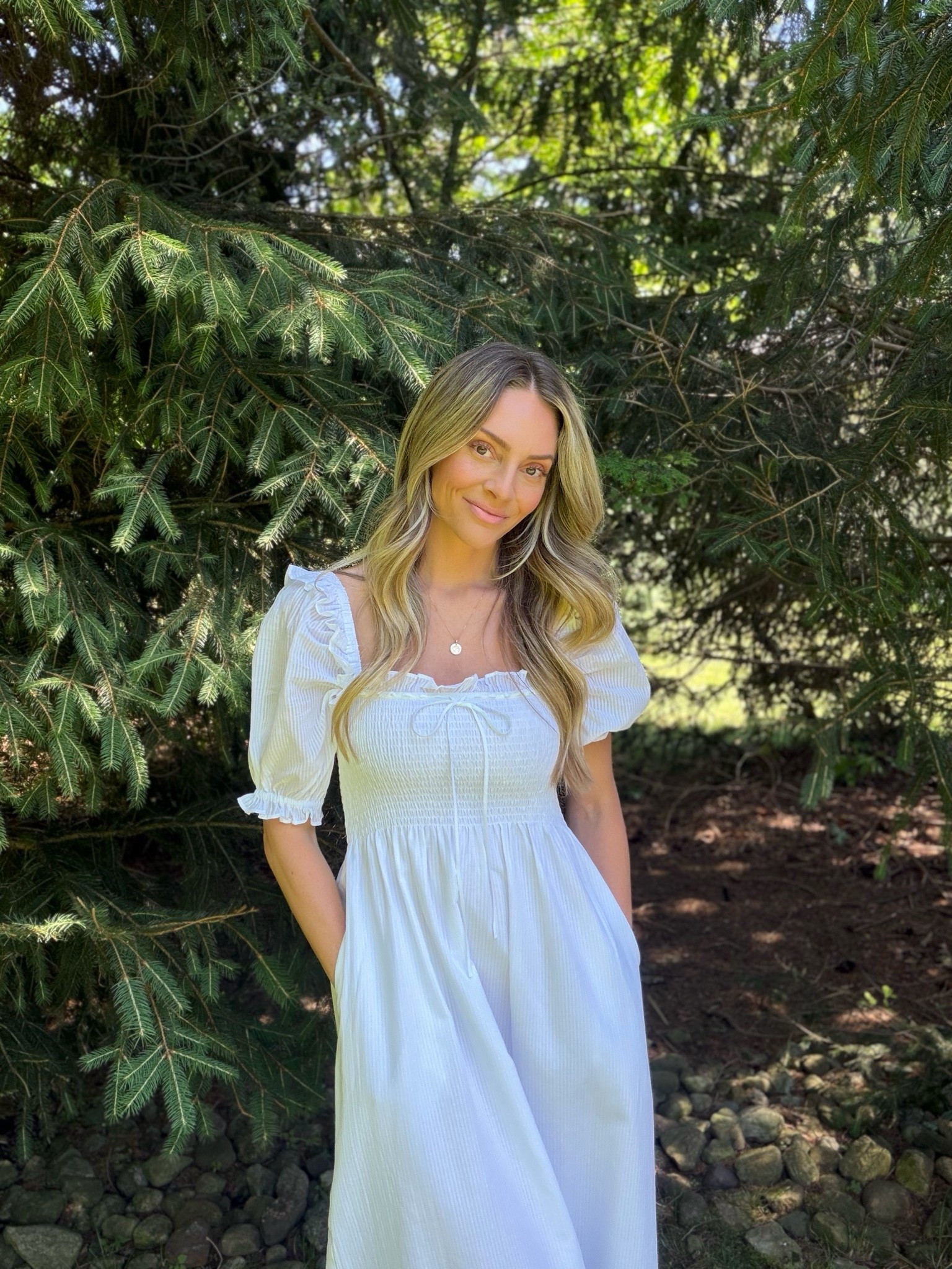The only white dress you’ll need all summer 🤍
@Hill House Home

#LTKgrwm #LTKootd