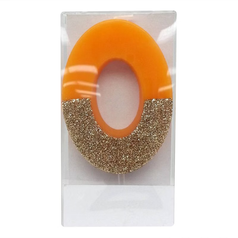 Number 0 Glitter Candle - Spritz™ | Target