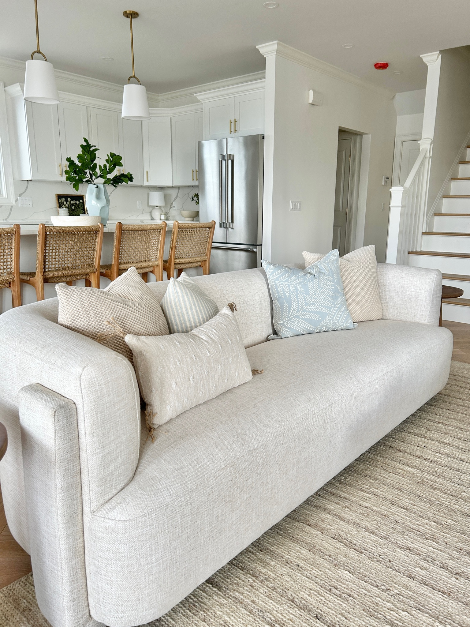 Neutral coastal accent pillows.

#livingroomdecor #accentpillows

#LTKHome