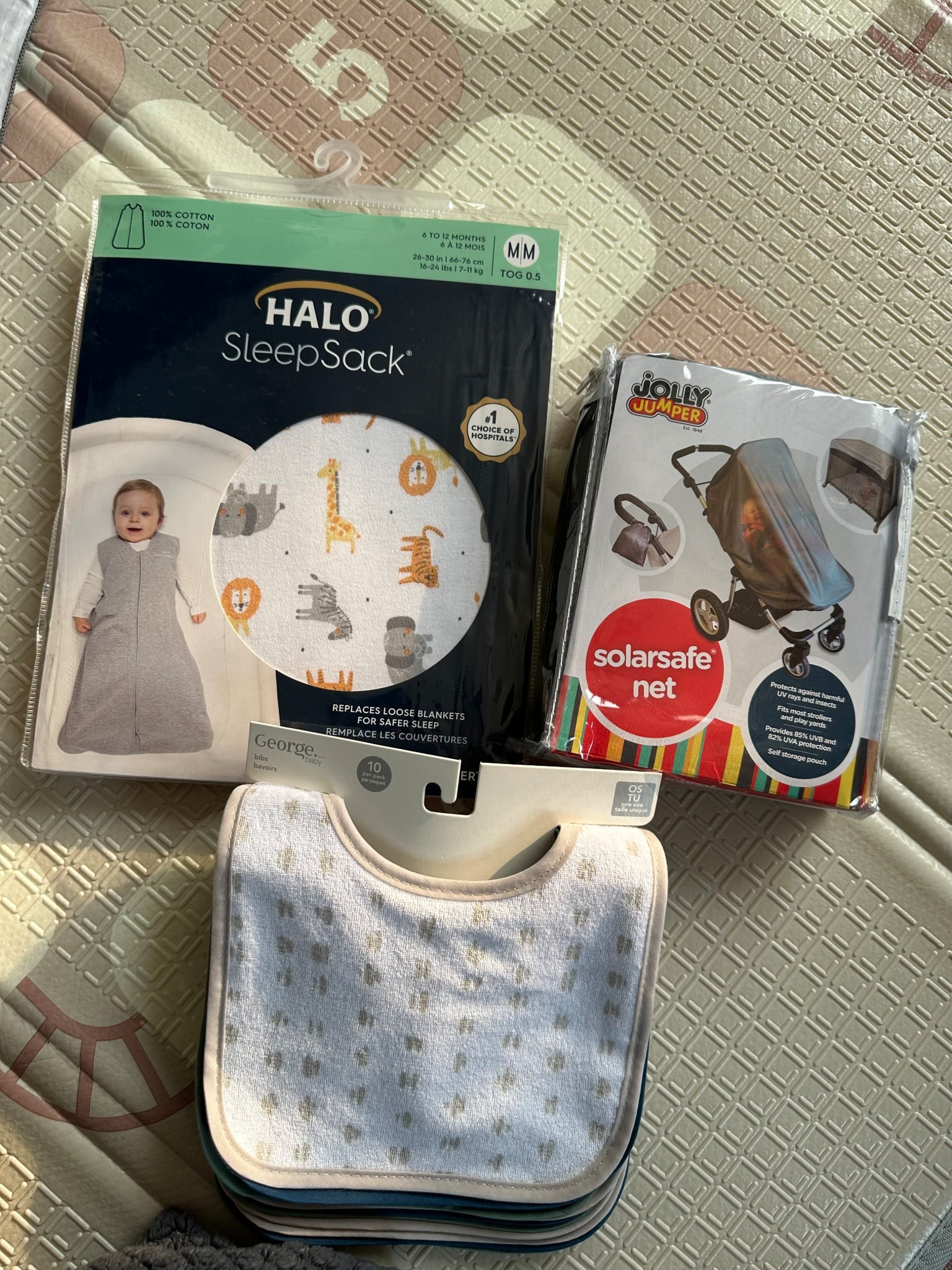 A few recent Walmart finds for bébé! 

A pack of bibs – because you can never have too many, especially with teething in full effect. Love that these have a PEVA backing so his clothes actually stay dry!

A sleep sack – swaddle days are officially behind us (hello rolling 😅).

And a solar-safe net – because I refuse to let mosquitoes ruin our stroller walks this summer!! 

#WalmartBaby #MomLife #BabyEssentials #TeethingBaby #SleepSack #SummerWithBaby 

#LTKkids #LTKcanada #LTKbaby