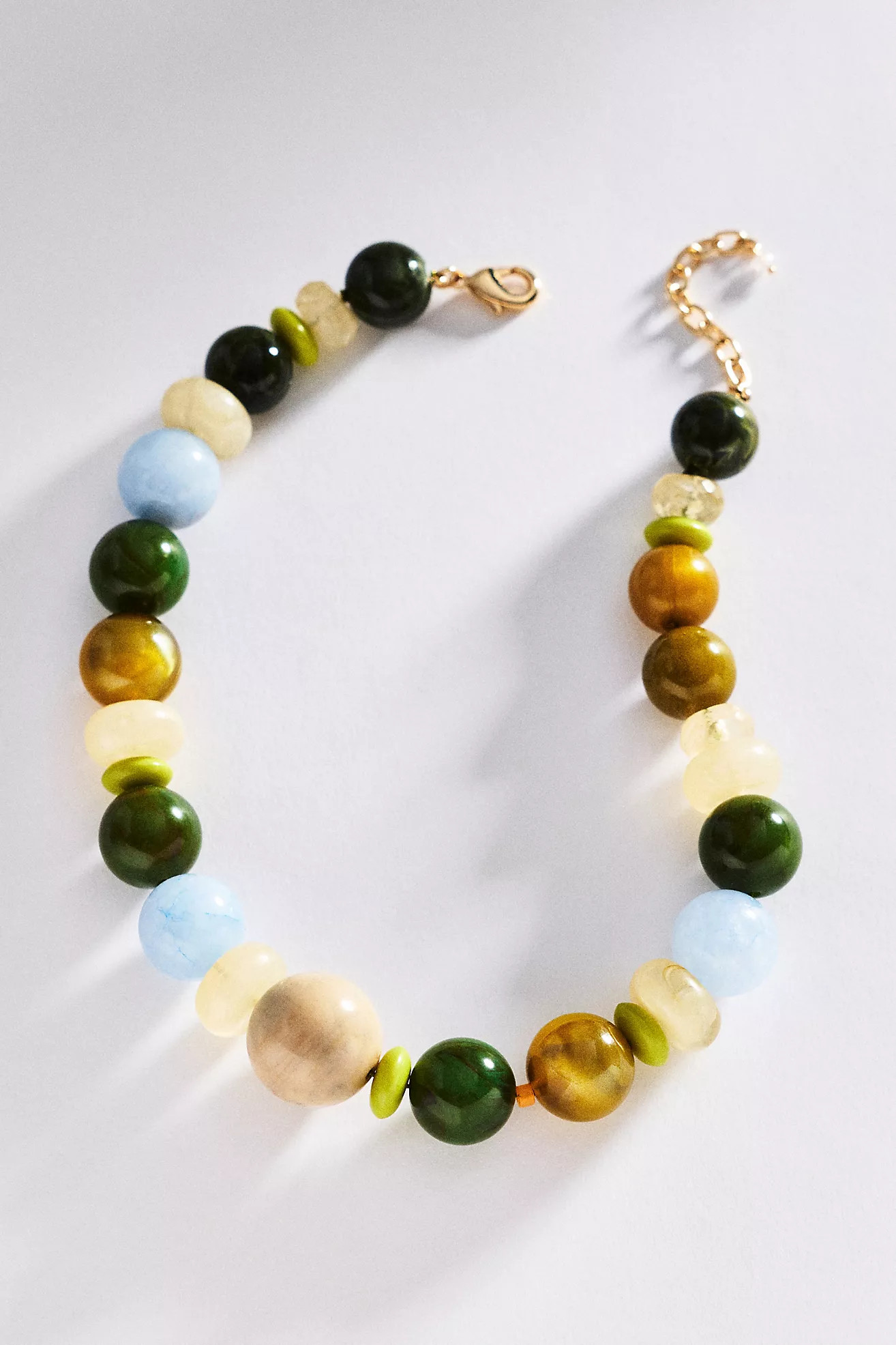 By Anthropologie Chunky Beaded Rainbow Necklace | Anthropologie (US)