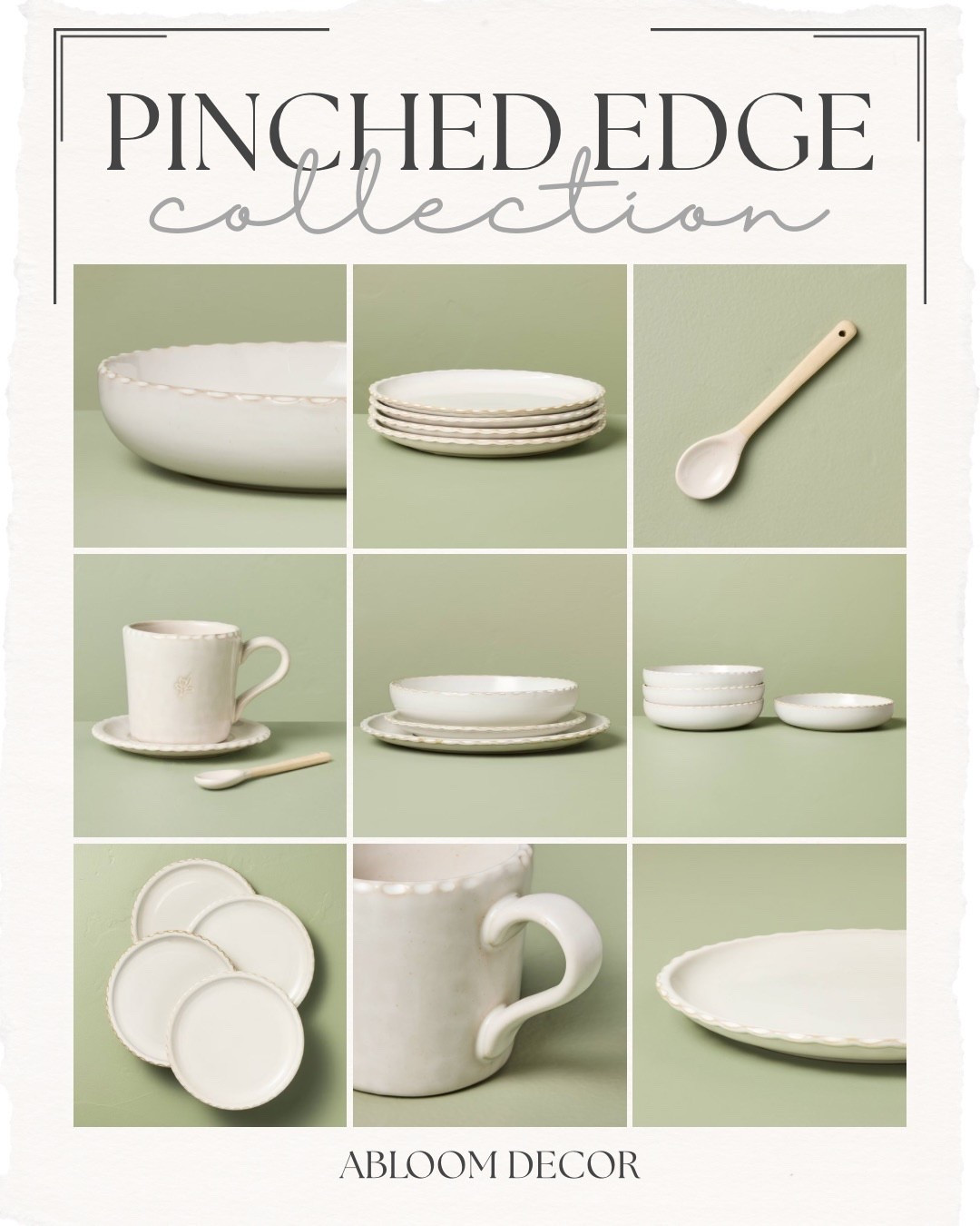 I’m obsessed with this pinched edge dinnerware collection from Target. The detailing is just stunning.

#LTKHome