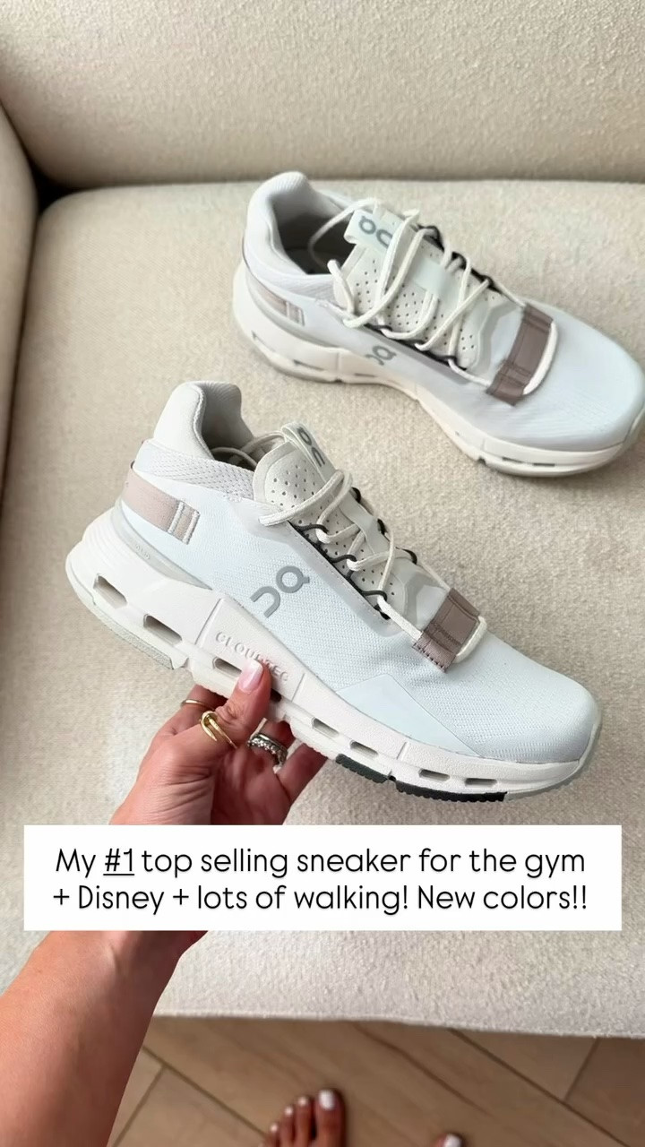 Our favorite gym sneakers in this gorgeous neutral combo! I love these for working out + Disney + any activity that requires a lot of walking! Cloudnova 2 sneakers are TTS. White sneakers. Travel shoes. Activewear. Gym shoes.

#LTKootd #LTKfitnessgoals #LTKActive
