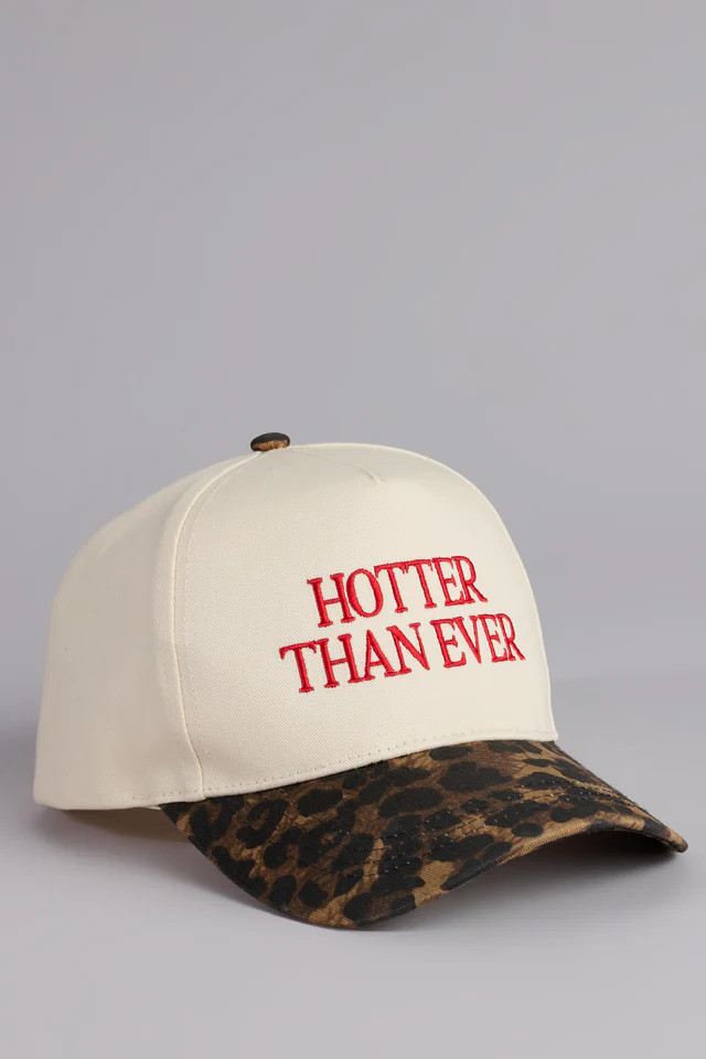 Hotter Than Ever Leopard Baseball Cap | Windsor Stores