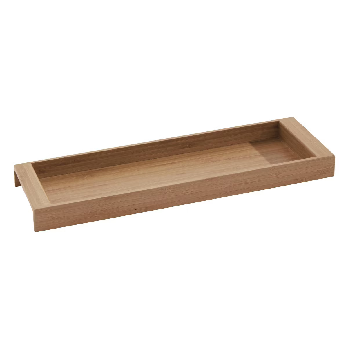 iDESIGN Formbu Wood Toilet Tank Top Storage Tray Wooden Organizer Natural Bamboo | Target