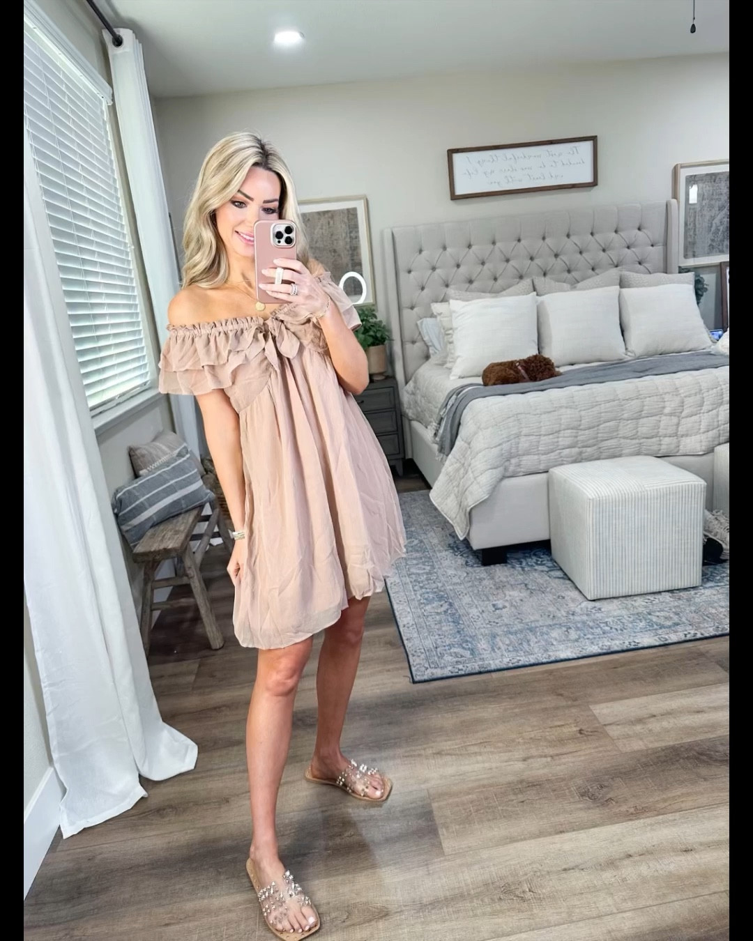 Feminine off shoulder dress size small
Amazon fashion 

#LTKunder50 #LTKsalealert #LTKFind