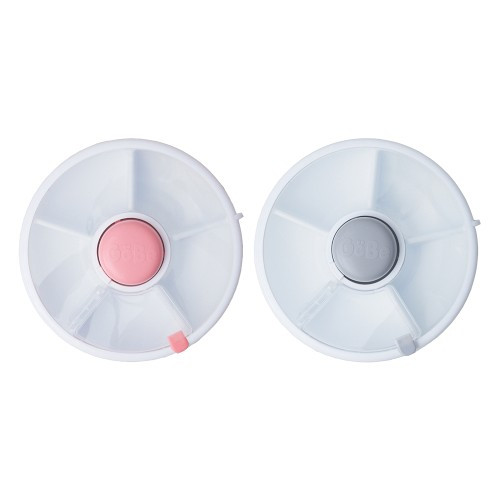 GoBe Kids Small Snack Spinner, Set of 2, Coral and Grey | Williams-Sonoma