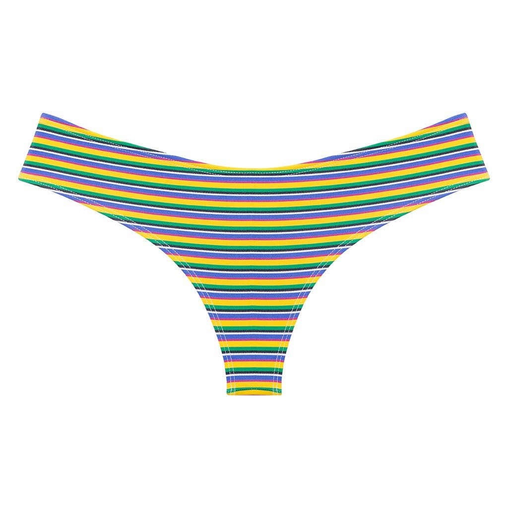 Escape Stripe Added Coverage Nu-Micro Bikini Bottom | Montce