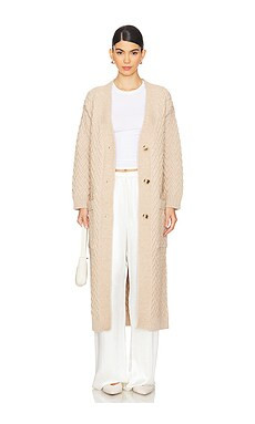Line & Dot Emberly Cardigan in Oatmeal from Revolve.com | Revolve Clothing (Global)