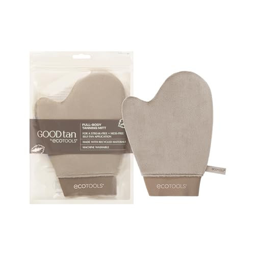 EcoTools Good Tan Full-Body Tanning Mitt, For Self Application, Use Soft Tanner Mitt With Mousse, Lotions, & Waters, Eco Friendly Sunless Applicator, Vegan, & Cruelty-Free, 1 Count | Amazon (US)